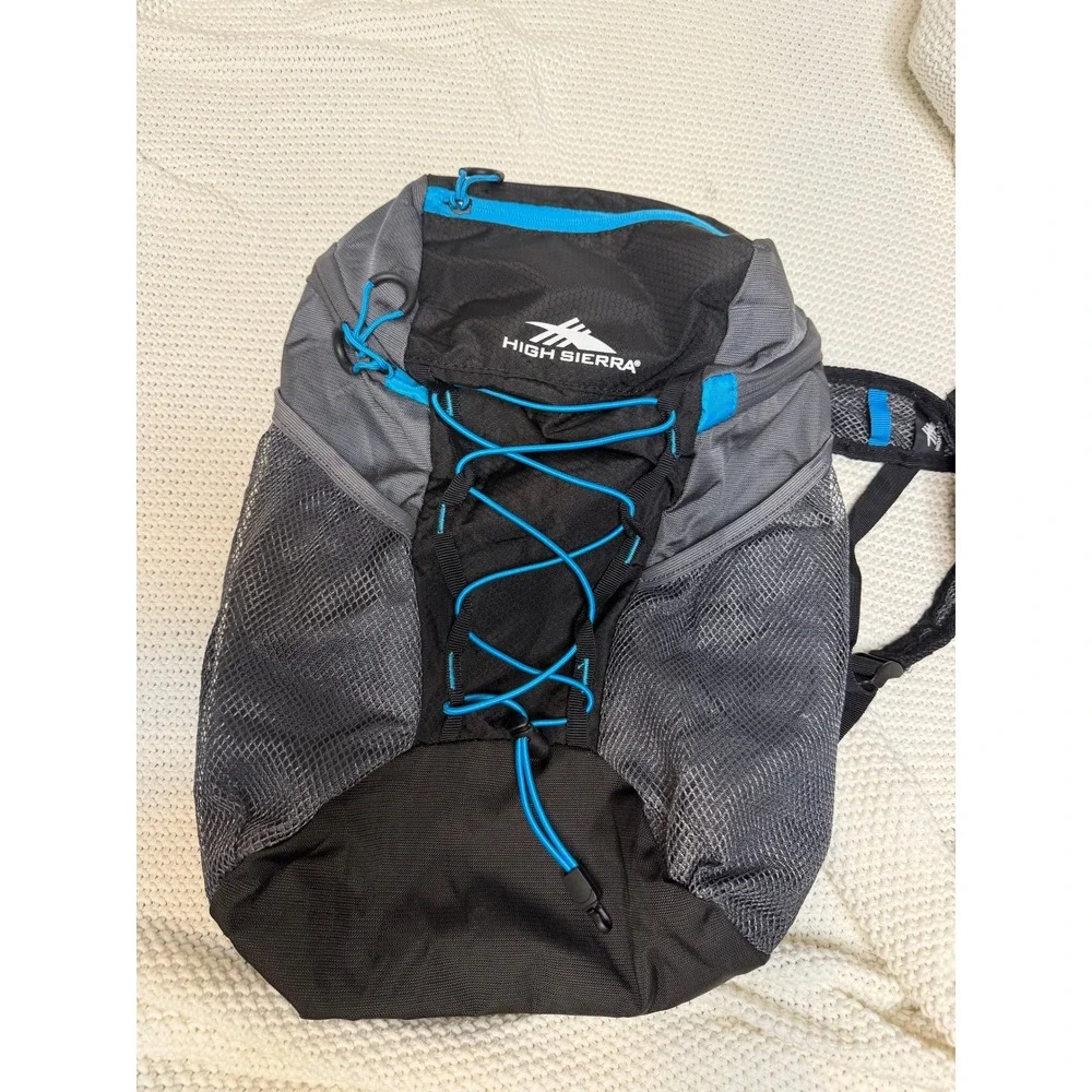 High Sierra Packable Backpack Black Grey Blue Lightweight Hiking Travel Daypack